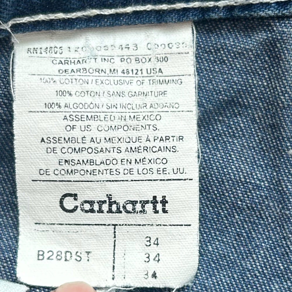 Carhartt Men's Dark Blue Jean Shorts - Picture 3 of 6
